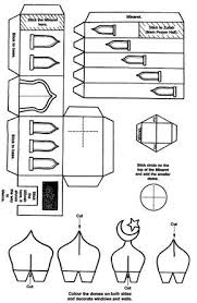 This Is The 3d Mosque Model Template With Instructions Which Has Been Scaled To View Pub Activites De Ramadan Ramadan Pour Les Enfants Activite Manuelle Islam
