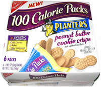 And best of all, each cookie has only 1 net carb! 100 Calorie Packs Planters Peanut Butter Cookie Crisps