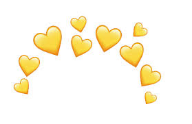 Freetoedit Tumblr Yellowaesthetic Yellow Crownhearts Remixit Yellow Heart Aesthetic Iphone Wallpaper Aesthetic Stickers