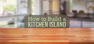 how to build a diy kitchen island