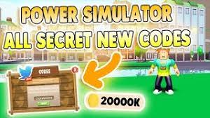 Be careful when entering in these codes, because they need to be spelled exactly as they are here, feel free to copy. Power Simulator Codes Full List November 2020 We Talk About Gamers