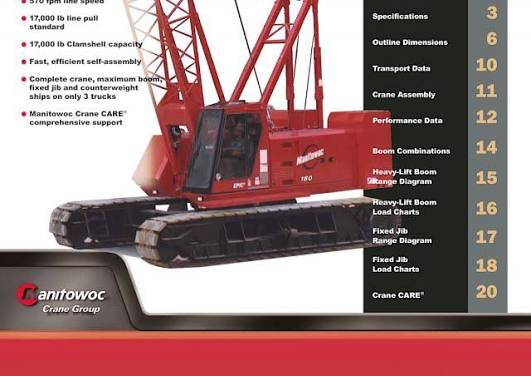 Manitowoc 180 Crawler Crane