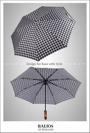 Black And White Gingham Fabric Uk Shop Designer Balios Umbrella Online In Uk Balios Umbrellas Umbrella Design Real Wood