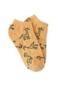 Giraffe Patterned Ankle Socks Giraffe Socks Fashion Socks Socks