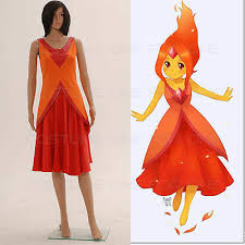 We do our best to make sure that all our cosplays are the best you can ever come across online or offline. Hot Adventure Time Flame Princess Orange Fancy Dress Cosplay Costume Ebay