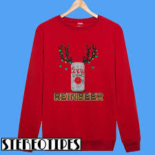 Christmas Reinbeer Coors Light Sweatshirt Sweatshirts Printed Sweatshirts Coors Light