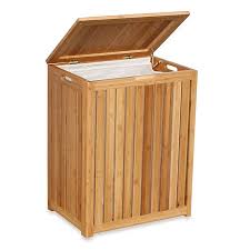Oceanstar Spa Style Bamboo Laundry Hamper Bed Bath Beyond Goflame bamboo laundry hamper portable, dirty clothes storage basket with lid and removable liner, large storage clothes bin with handles, suitable for high quality bamboo material: oceanstar