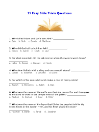 You can print the question sheets and use them as a quiz for learners or students. Printable Bible Trivia Kjv Quiz Questions And Answers