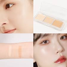 Pink coco three Colors Concealer Palette With Soft Focus