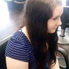 Randi Nichole Greenaway with amethyst hair.