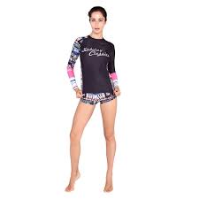 Rash Guard Long Sleeve Swimsuit Surf Swimwear Women Sport Girl Swim Shirt Surf Shorts 2 Piece Bathing S Girls Swim Shirts Long Sleeve Swimsuit Surfing Swimwear