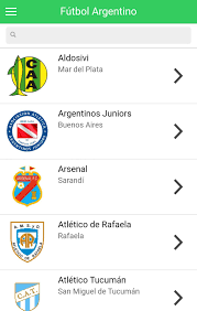 Toda la información del fútbol nacional e internacional. Equipos Del Futbol Argentino For Android Apk Download