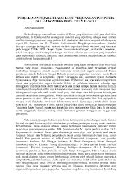 Hal ini bisa dilihat dari bait pertama. Doc Perjalanan Sejarah Lagu Lagu Perjuangan Indonesia Dalam Konteks Persatuan Bangsa Arti Syakhira Vema Academia Edu