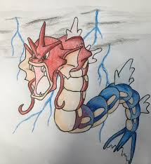 The images above represents how your finished drawing is going to look and the steps involved. Tried To Attempt A Gyarados Changing To A Shiny Hope You Like It Wasn T Too Sure How To Draw The Water Pokemon