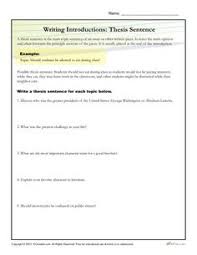 How To Write A Thesis Statement Worksheet Activity Thesis Statement Worksheet Writing A Thesis Statement Thesis Sentence