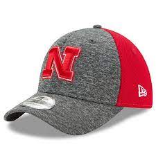 Nebraska Cornhuskers New Era Shadow Blocker 39thirty Flex Hat Heathered Gray Red 29 99 Nebraska Cornhuskers Cornhuskers College Hats