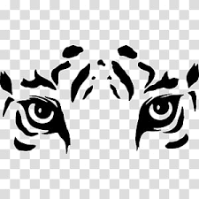 Tiger S Eye Drawing White Tiger Silhouette Wall Decal Transparent Background Png Clipart Tiger Silhouette Tiger Art Lion Painting