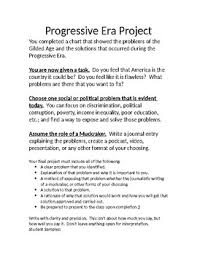 Progressive Era Muckrakers Worksheets Teaching Resources Tpt