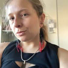 Red & Black Beaded Fringe Earrings: Handmade Beadwork Jewelry