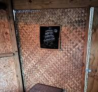 Tiki hut decor ideas with bamboo and velvet