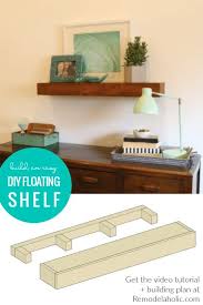 How To Build A Diy Floating Shelf Or Two Diyproject Shelves Shelfie Tutorial Remodelaholic Floating Shelves Diy Floating Shelves Shelves
