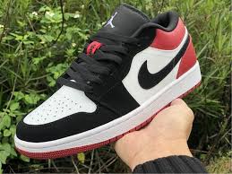 Air Jordan 1 Low Black Toe White Black Gym Red Air Jordan 1 Low Black Toe 553558 116 White Black Gym Red In 2020 Jordan 1 Low Air Jordans Black Toe