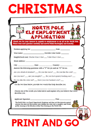 Christmas Unemployed Elf Activity Christmas Writing Activities Writing Activities Christmas Writing