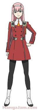 How Draw Zero Two Darling In The Franxx 11 Darling In The Franxx Zero Two Female Protagonist