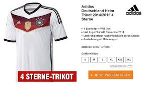 Deutschland nationalmannschaft fifa 18 feb 8, 2018. Wm 2014 Trikots Fur Kinder Mit 4 Sternen Weltmeister