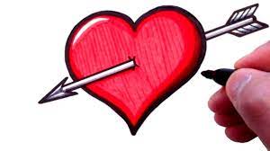 About 735,000 americans have a heart attack every year. How To Draw A Heart With An Arrow Youtube