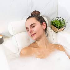 This luxurious bathtub pillow comes with a backrest and a neck roll so that your entire upper body can just relax. Bath Pillow By Soothing Company Luxurious Spa Comfort Bathtub Cushion For Neck Head Shoulders Bath Pillows Bath Ekbotefurniture Com