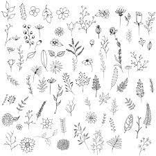 Free download flower svg icons for logos, websites and mobile apps, useable in sketch or adobe illustrator. Free Hand Drawn Flowers Collection Svg Dxf Eps Png Cutting Tool Vectors Photos And Psd Files Free Download