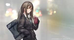 Close up photo of attractive girl with green eyes and piercing look. Anime Anime Girls Green Eyes Black Hair Long Hair 1500x829 Uhd Wallpapers Walldump Free Hd And Uhd Wallpapers