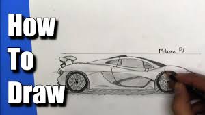 The seats, center console, door panels, and rear shelf are covered in alcantara. How To Draw A Mclaren P1 Sports Car Step By Step Youtube