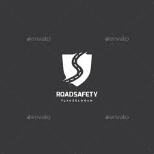 Transportation services, travel agency and traffic safety flyer or brochure design with road tunnel, highway and asphalt roadway symbols, text layouts and copy space. Road Safety Logo Logo Templates Road Safety Letter S
