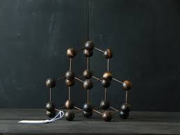 Crystal Structure Model Diamond Handmade Wood Molecule Model Science Atom Chemistry Gift Art Office Classroom D Science Decor Chemistry Gifts Science Gifts