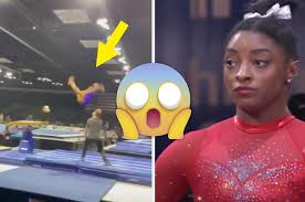 The yurchenko double back pike, which she. Simone Biles Nails Risky Vault Move While Training