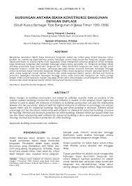 Studi yang dilakukan mckinsey 2 melaporkan potensi kontribusi ekonomi berbasiskan digital adalah sebesar usd 150. Pdf Hubungan Antara Biaya Konstruksi Bangunan Dengan Inflasi Studi Kasus Berbagai Tipe Bangunan Di Jawa Timur 1993 1998