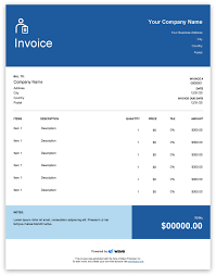 Trades And Service Invoice Templates Wave Financial