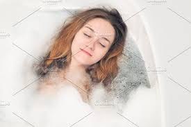 Girl After Shower With Clay Mask On Her Face In 2020 Women Clay Masks Girl