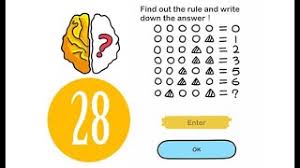 Brain out level 66 find out the rule and write down the answer! if you see closely the circle denotes 0 and the triangle denotes 1, now if you know the binary code system they all are shown in binary code. Brain Out Level 28 Find Out The Rule And Write Down The Answer Answer Youtube