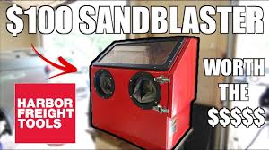 All of these blasters need huge volumes of cfm air depending on the nozzle and cabinet size , it's not pressure you need it's volume. Is The Harbor Freight Sand Blaster Worth 100