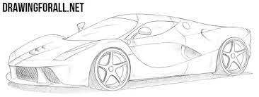 How To Draw A Ferrari Laferrari Ferrari Laferrari Ferrari Ferrari Italia