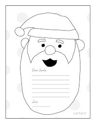 Sites Carters Site Santa Coloring Pages Pinterest Christmas Crafts Dear Santa Letter
