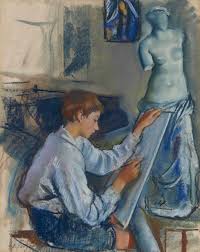 Fan account of zinaida serebriakova, a russian (later french) painter. Zinaida Serebriakova 1884 1967 Portrait Of The Artist S Son Alexandre Sketching In The Artist S Studio Early 20th Century Drawings Watercolors Christie S