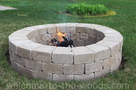 I had an excellent idea to make cinder block stools arou. Build Your Own Fire Pit