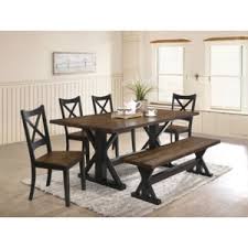 These sets are constructed of solid woods often from the wasatch mountain range right here in utah consisting of premium oak or alder hardwoods, authentic reclaimed. Lane Lexington 5015 72 4x52 51 Rustic 6 Piece Table Chair And Bench Set Dunk Bright Furniture Table Chair Set With Bench