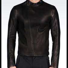 Emporio Armani Blouson Men S Leather Jacket 36 Men S Leather Jacket Leather Jacket Armani Jacket