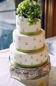 St Patrick S Day Wedding Green Wedding Cake Spring Wedding Cake Fondant Wedding Cakes