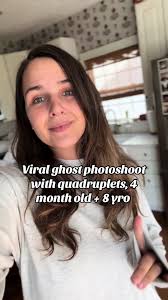 Ghost Photoshoot with Quadruplets: A Spooky Adventure